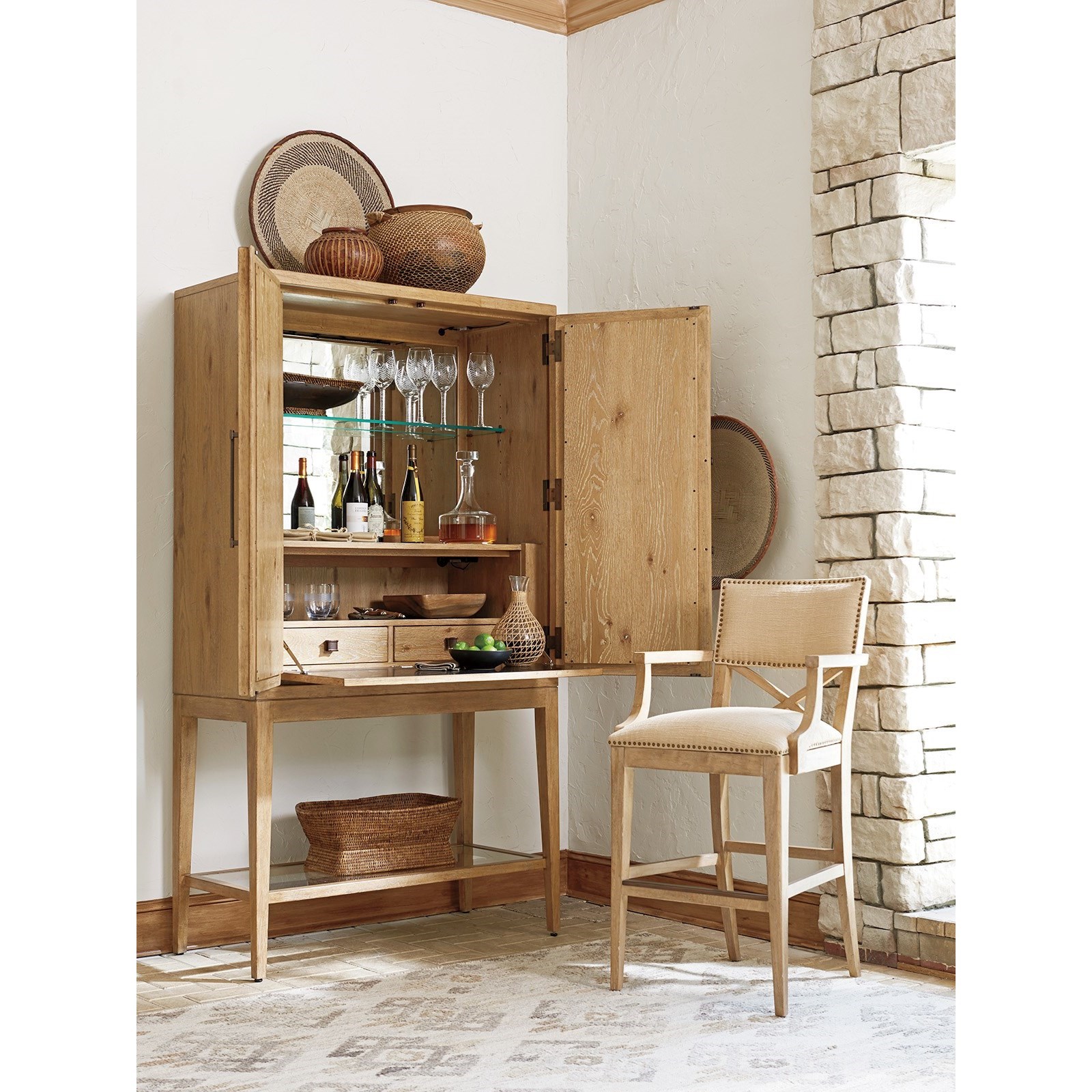 Tommy bahama bar cabinet discount